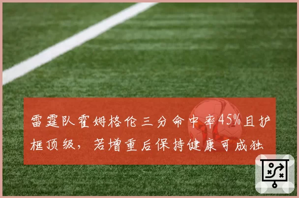 雷霆队霍姆格伦三分命中率45%且护框顶级，若增重后保持健康可成独角兽