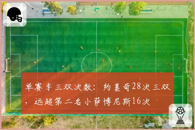 单赛季三双次数：约基奇28次三双，远超第二名小萨博尼斯16次